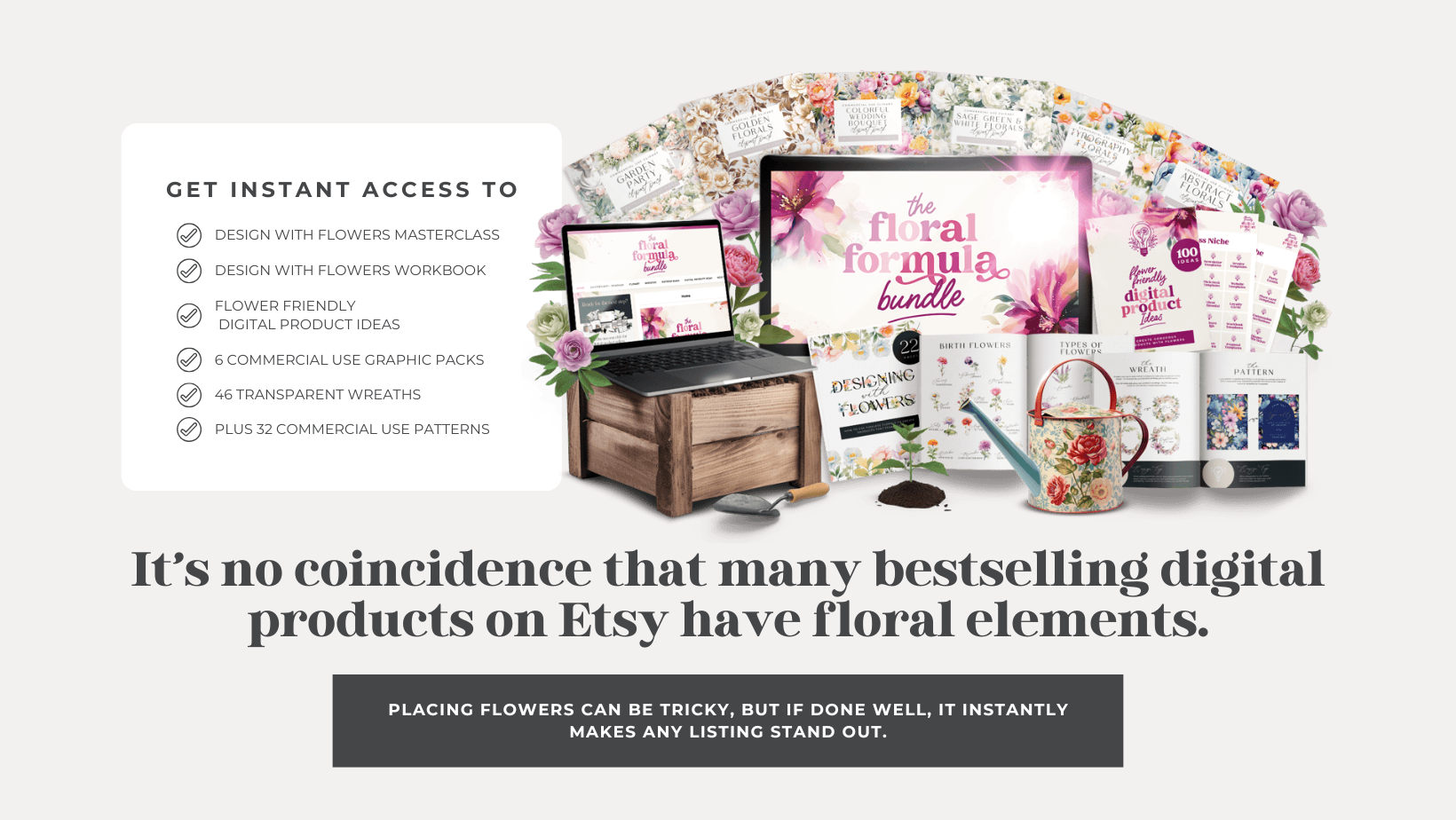 Floral Formula Bundle — Create Gorgeous Floral-Themed Digital Products With Ease