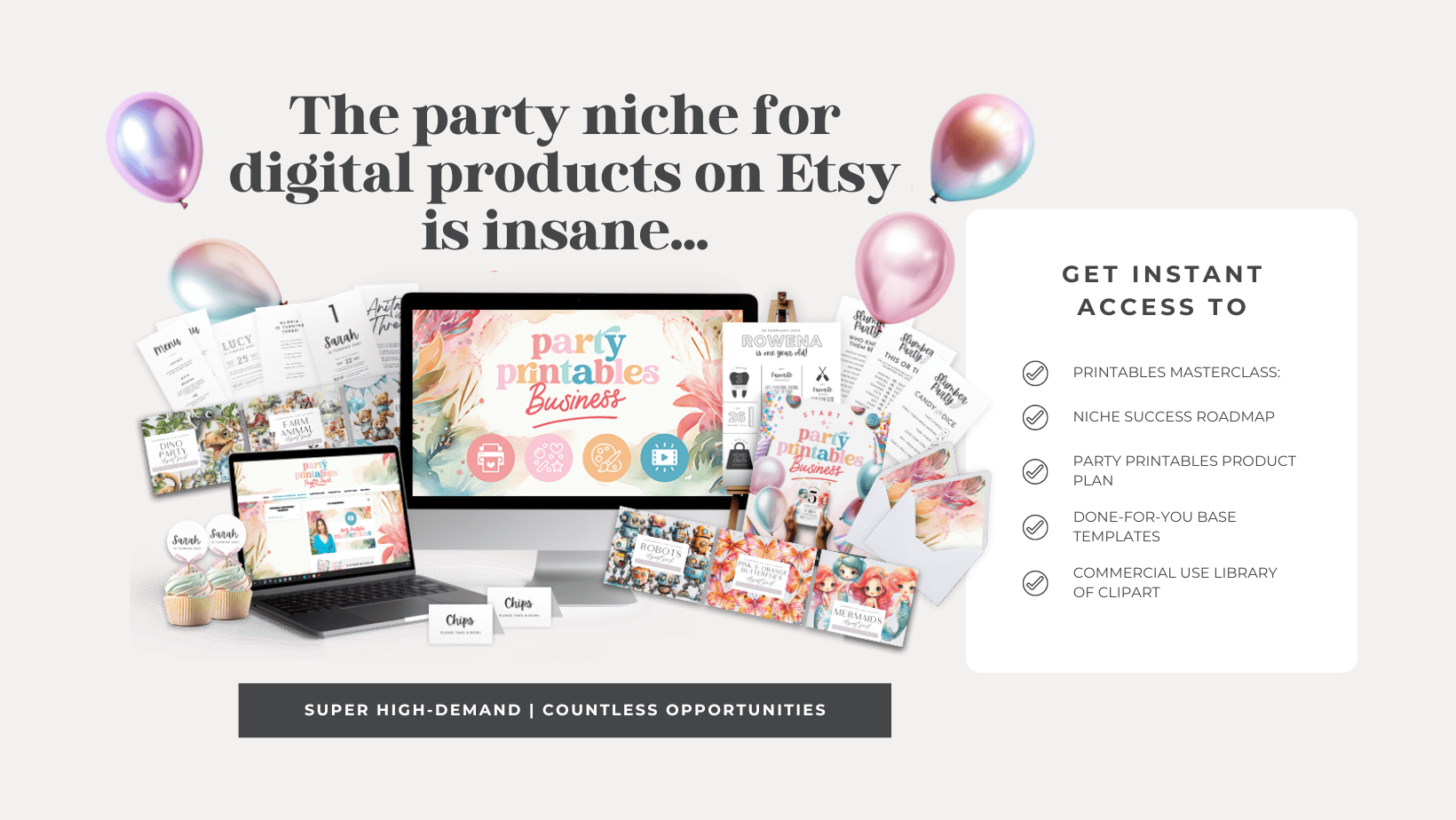 Party Printable Profits — Build a Shop That Sells Party Printables Year-Round