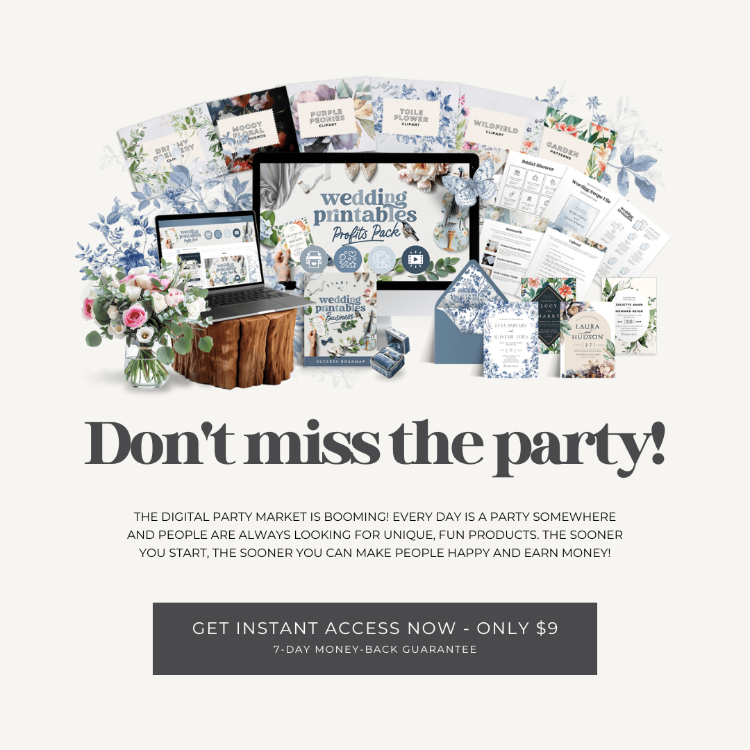 Wedding Printable Profits — Create & Sell Wedding Printables That Couples Love