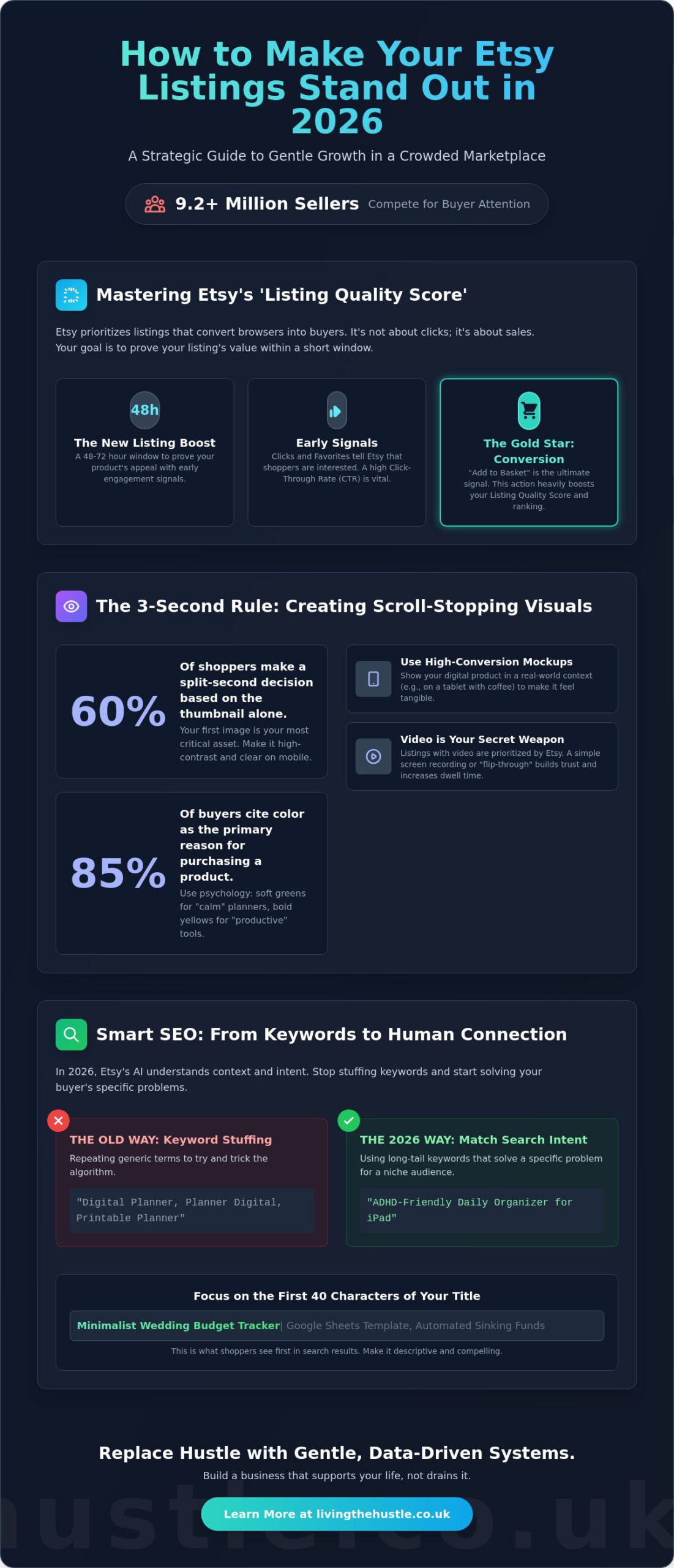 How to Make Etsy Listings Stand Out in 2026: The Calm Guide to More Sales - Infographic