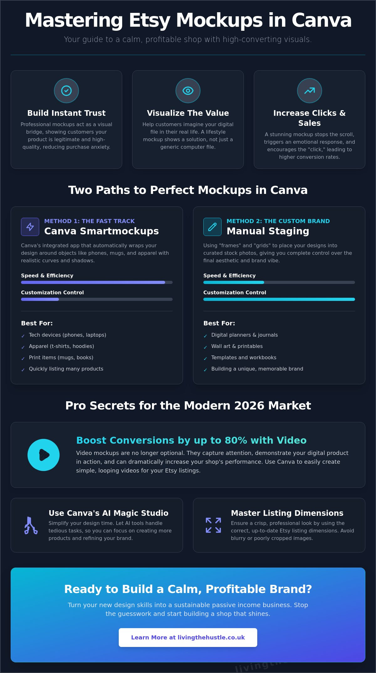 How to Create Etsy Mockups in Canva: A Calm Guide for 2026 - Infographic