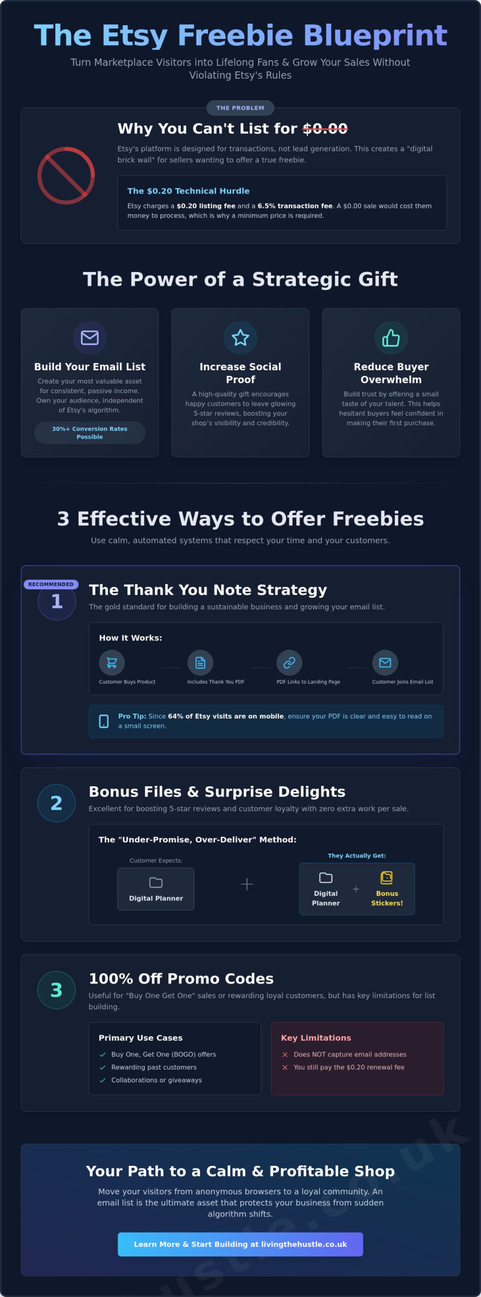 How to Offer a Freebie on Etsy: A Calm Guide to Growing Your Shop in 2026 - Infographic