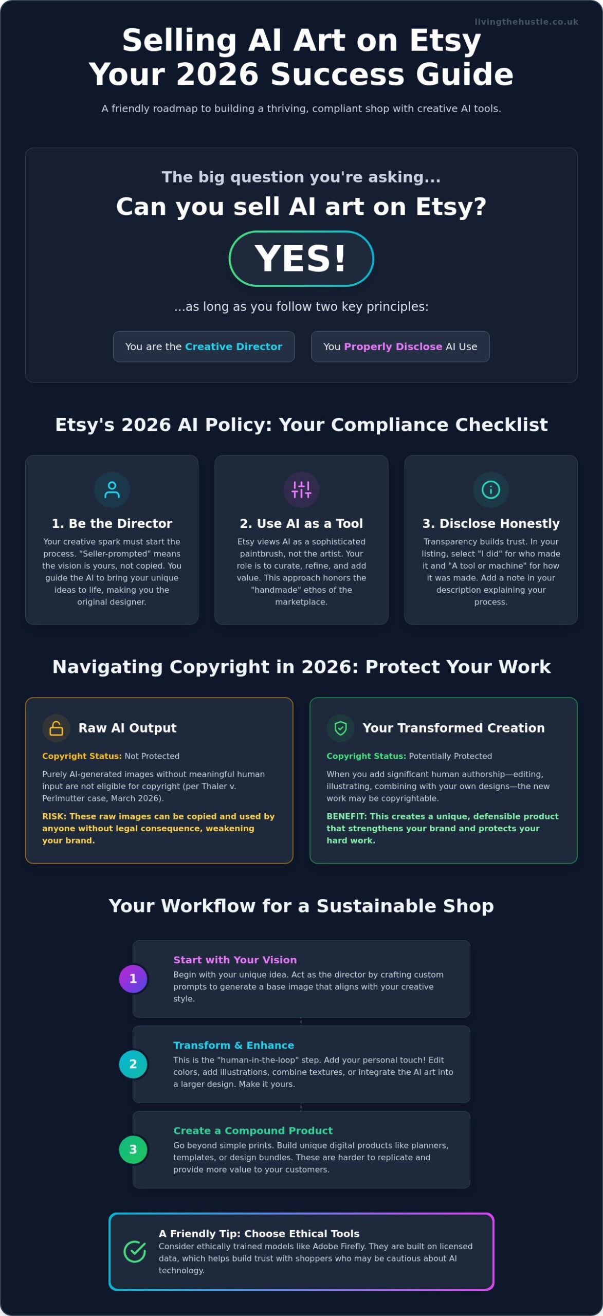 Can You Sell AI Art on Etsy? Your Calm Guide to 2026 Rules and Success 2 Can You Sell AI Art on Etsy? Your Calm Guide to 2026 Rules and Success